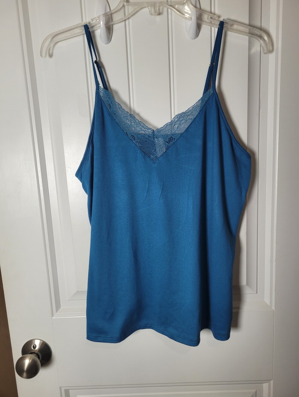 Flora Nikrooz Blue Lace Trim Camisole